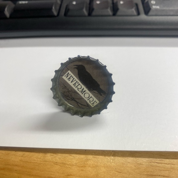 Ring, NEVERMORE Poe Raven - Picture 1 of 5